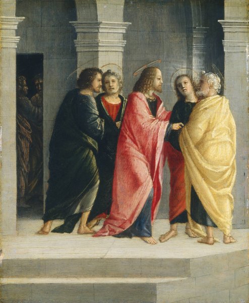 Main Product Photo of Christ Instructing Peter and John to Prepare for the Passover  Painting by Vincenzo Civerchio