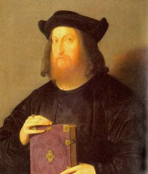 Giangiorgio Trissino Oil painting by Vincenzo Di Biagio Catena