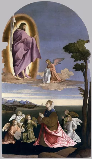 Santa Cristina Altarpiece by Vincenzo Di Biagio Catena Oil Painting