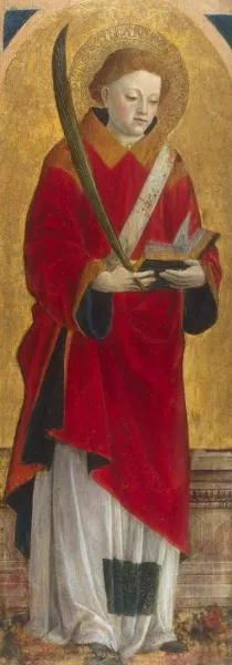 St Stephen the Martyr painting by Vincenzo Foppa