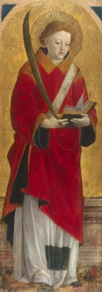 St Stephen the Martyr Oil painting by Vincenzo Foppa