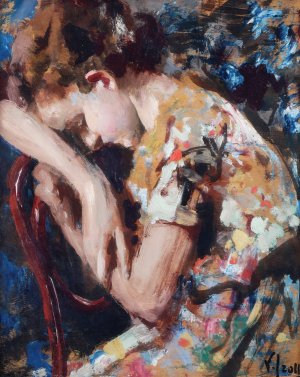 Brutte notizie by Vincenzo Irolli Oil Painting