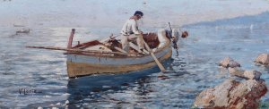 Pescatori by Vincenzo Loria Oil Painting