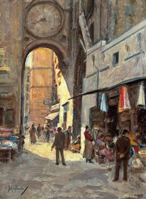 Arco di Sant'Eligio by Vincenzo Migliaro Oil Painting