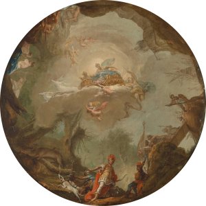 Die Jagd des Agamemnon Oil painting by Vinzenz Fischer