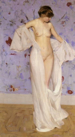 Nu by Virgilio Constantini Oil Painting