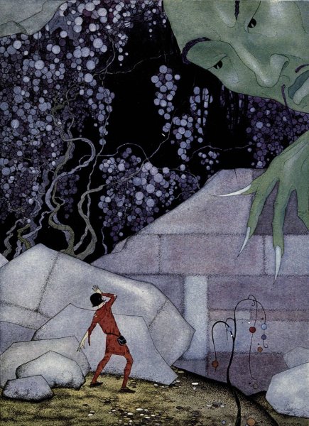 A part of the wall crumbled with a terrible noise  by Virginia Frances Sterrett - Hand-Painted Oil Painting Reproduction