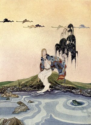 Ah, ha! you are at last in my domain, little fool! by Virginia Frances Sterrett Oil Painting