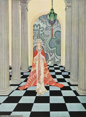 Cadmus beheld a female figure, wonderfully beautiful by Virginia Frances Sterrett Oil Painting