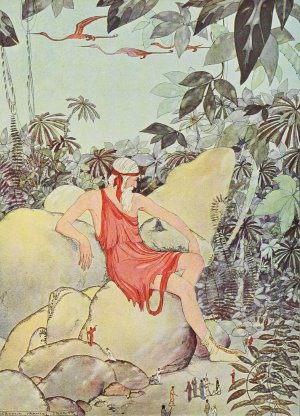 The giant gave them his brotherly kindness by Virginia Frances Sterrett Oil Painting