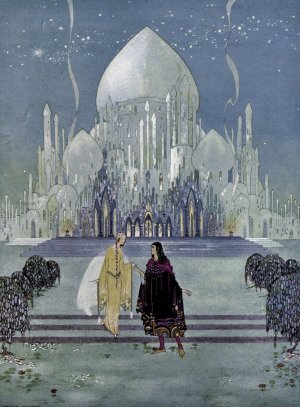 They walked side by side during the rest of the evening by Virginia Frances Sterrett Oil Painting