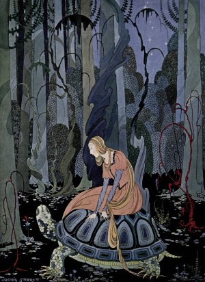 They were three months passing through the forest by Virginia Frances Sterrett Oil Painting