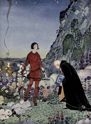 What are you seeking, little one by Virginia Frances Sterrett Oil Painting