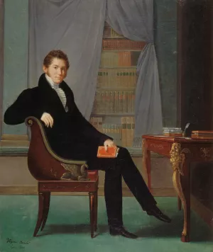 Francois Ancelot by Virginie Ancelot Oil Painting
