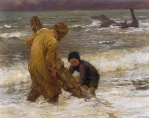 After the Storm Oil painting by Virginie Demont-Breton