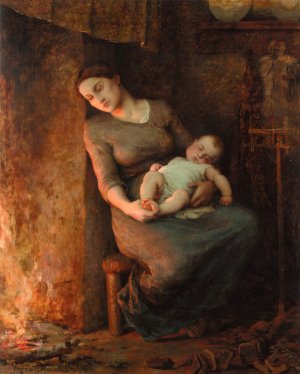 L'homme est en mer by Virginie Demont-Breton Oil Painting