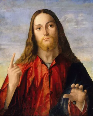 Christ Blessing Oil painting by Vittore Carpaccio