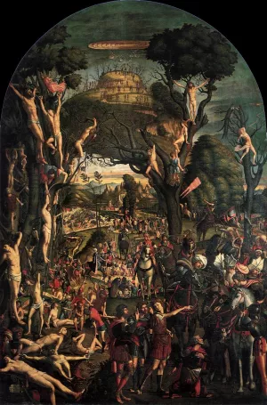 Crucifixion and Apotheosis of the Ten Thousand Martyrs by Vittore Carpaccio - Oil Painting Reproduction