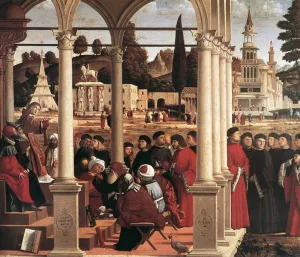 Disputation of St. Stephen painting by Vittore Carpaccio