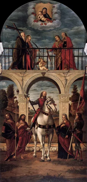Glory of St Vitalis Oil painting by Vittore Carpaccio