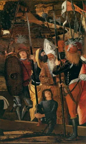 Group of Soldiers and Men in Oriental Costume by Vittore Carpaccio - Oil Painting Reproduction