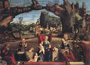 Holy Conversation by Vittore Carpaccio - Oil Painting Reproduction