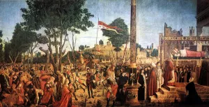 Martyrdom of the Pilgrims and the Funeral of St. Ursula by Vittore Carpaccio - Oil Painting Reproduction