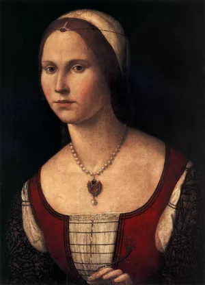 Portrait of a Young Woman by Vittore Carpaccio - Oil Painting Reproduction