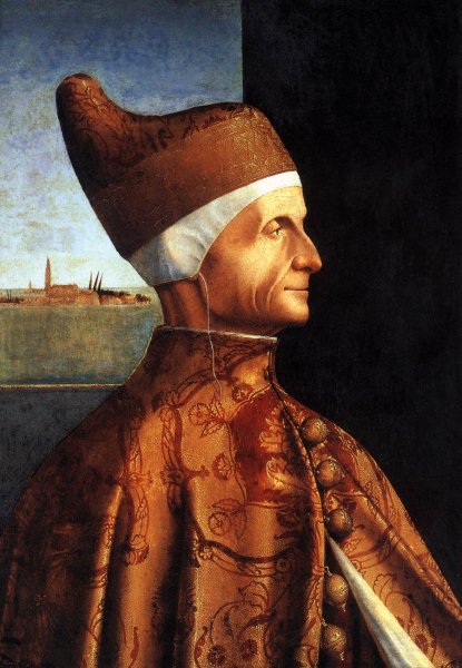 Portrait of the Doge Leonardo Loredan by Vittore Carpaccio - Hand-Painted Oil Painting Reproduction