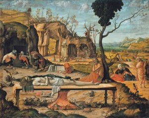 Preparation of Christ's Tomb by Vittore Carpaccio Oil Painting