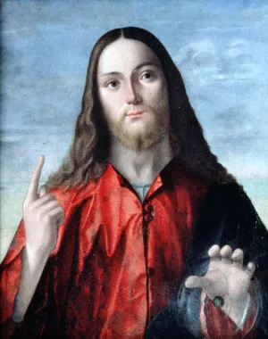 Salvator Mundi Oil painting by Vittore Carpaccio