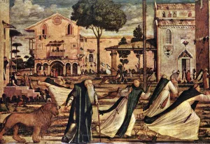 St. Jerome and the Lion Oil painting by Vittore Carpaccio