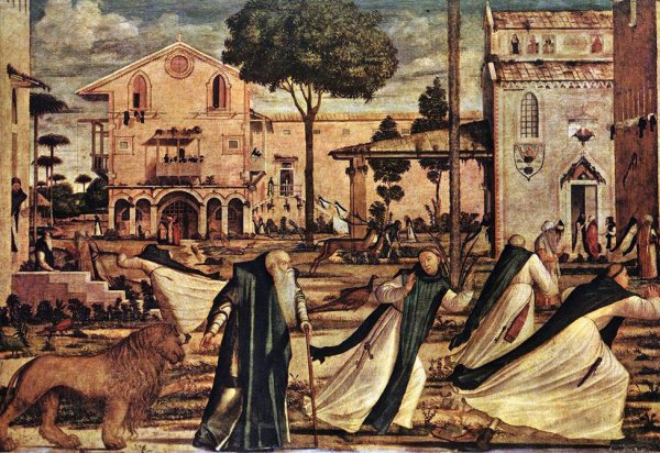 Main Product Photo of St. Jerome and the Lion Painting by Vittore Carpaccio