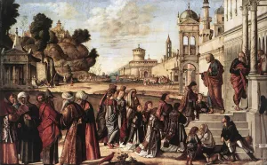 St. Stephen is Consecrated Deacon by Vittore Carpaccio - Oil Painting Reproduction