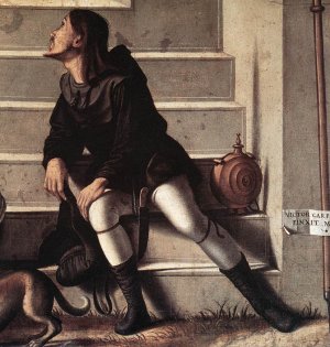 St Stephen is Consecrated Deacon Detail Oil painting by Vittore Carpaccio