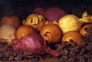 Still Life with Oranges and Raisins Oil painting by Vittore Carpaccio