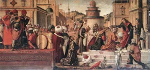 The Baptism of the Selenites Oil painting by Vittore Carpaccio