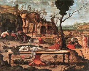 The Dead Christ painting by Vittore Carpaccio