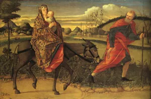 The Flight into Egypt painting by Vittore Carpaccio