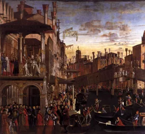 The Healing of the Madman by Vittore Carpaccio Oil Painting