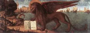 The Lion of St Mark by Vittore Carpaccio - Oil Painting Reproduction