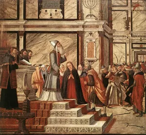 The Marriage of the Virgin by Vittore Carpaccio Oil Painting