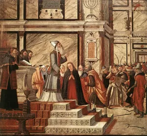 The Marriage of the Virgin Oil painting by Vittore Carpaccio