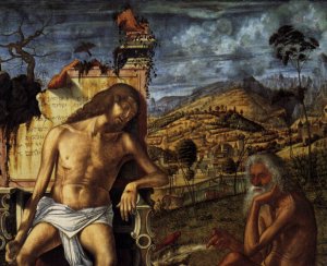 The Meditation on the Passion Detail Oil painting by Vittore Carpaccio