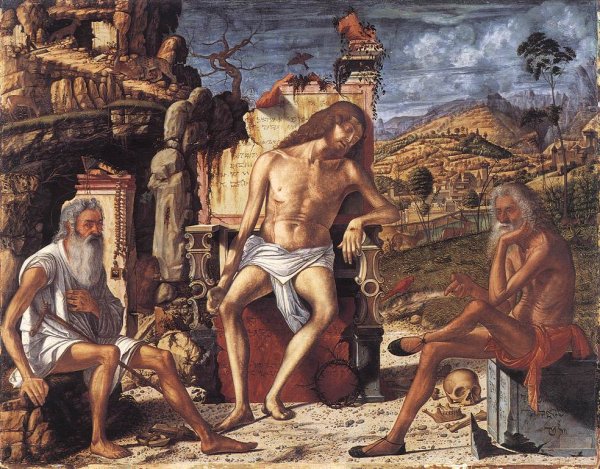 Main Product Photo of The Meditation on the Passion Painting by Vittore Carpaccio