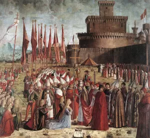 The Pilgrims Meet the Pope by Vittore Carpaccio Oil Painting