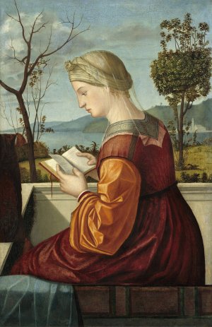 The Virgin Reading by Vittore Carpaccio Oil Painting