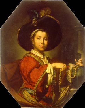 Portrait of a Young Man by Vittore Ghislandi Oil Painting