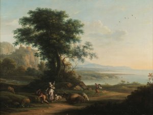 Pastoral scene by Vittorio Amedeo Cignaroli   Oil Painting