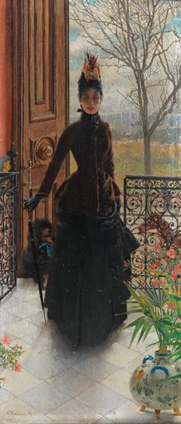Eine elegante Dame by Vittorio Matteo Corcos Oil Painting